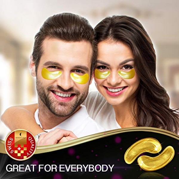 Eye Pads 24k Gold Eye Mask Anti-Aging Hyaluronic Acid Eye Patches ...