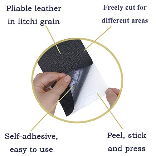 5 Pieces Leather Repair Tape 4X8 Inch Self-Adhesive Leather Repair...