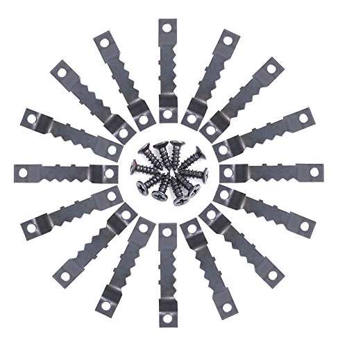 120 Pcs Sawtooth Picture Frame Hanging Hangers Double Hole with Sc...