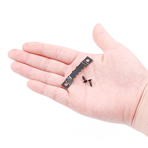 120 Pcs Sawtooth Picture Frame Hanging Hangers Double Hole with Sc...