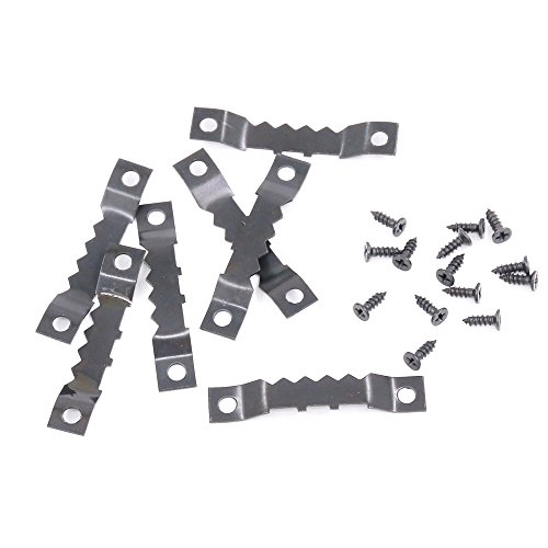 120 Pcs Sawtooth Picture Frame Hanging Hangers Double Hole with Sc...