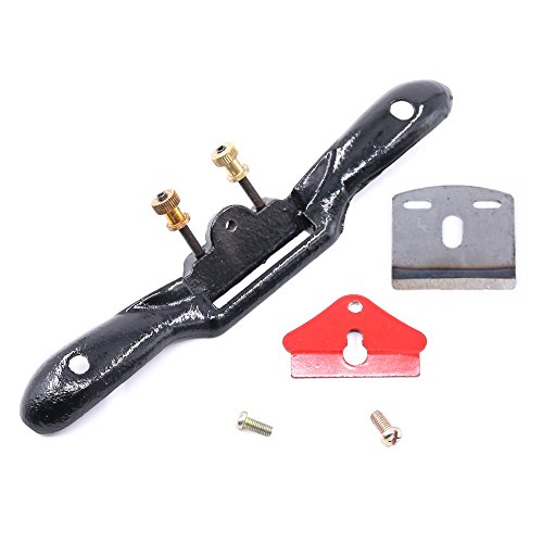 Swpeet 10 Adjustable SpokeShave with Flat Base, Metal Blade Wood...
