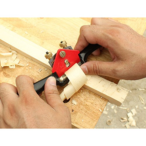 Swpeet 10 Adjustable SpokeShave with Flat Base, Metal Blade Wood...