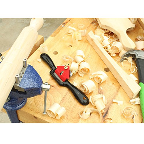Swpeet 10 Adjustable SpokeShave with Flat Base, Metal Blade Wood...