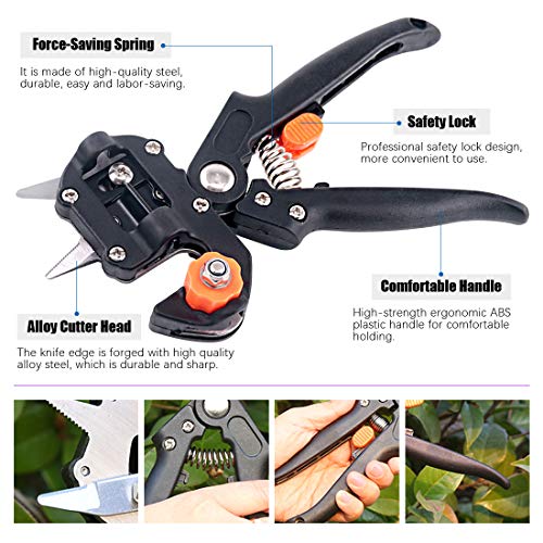 Swpeet 190Pcs 2-in-1 Garden Grafting Tools Kit, Including Garden P...
