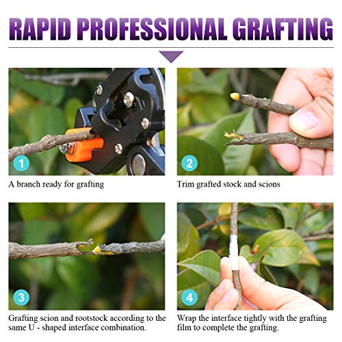 Swpeet 190Pcs 2-in-1 Garden Grafting Tools Kit, Including Garden P...