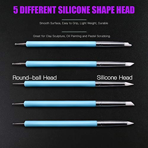 Swpeet 21Pcs Modeling Clay Sculpting Tools Kits, Handle Double-Sid...