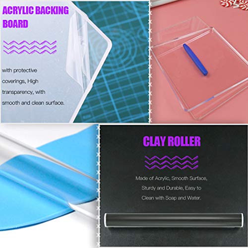 Swpeet 21Pcs Modeling Clay Sculpting Tools Kits, Handle Double-Sid...
