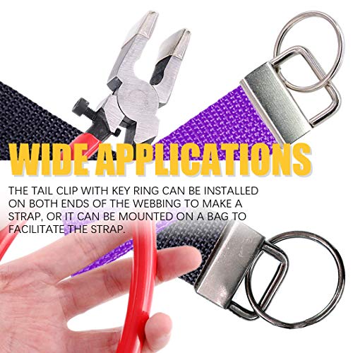 Swpeet 36 Sets 1 25mm 3 Colors Key Fob Hardware with 1Pcs Key Fob...