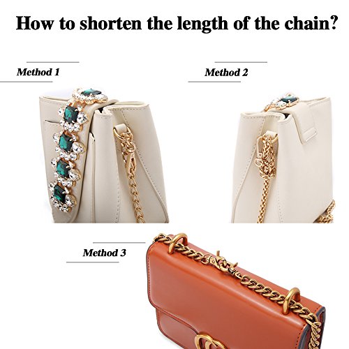 Swpeet 3Pcs Luxury Fashion 47 Inche Replacement Flat Chain Strap w...