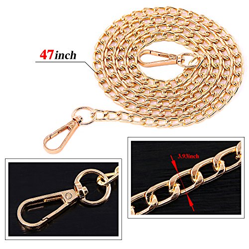Swpeet 3Pcs Luxury Fashion 47 Inche Replacement Flat Chain Strap w...