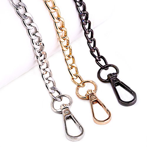 Swpeet 3Pcs Luxury Fashion 47 Inche Replacement Flat Chain Strap w...