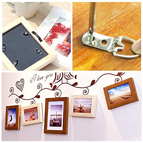 Swpeet 415Pcs Picture Hangers Kit with Screws, Heavy Duty Assorted...