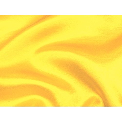 Shantung Satin Faux Silk Fabric 60 Wide 10+ Colors Yellow STS-43