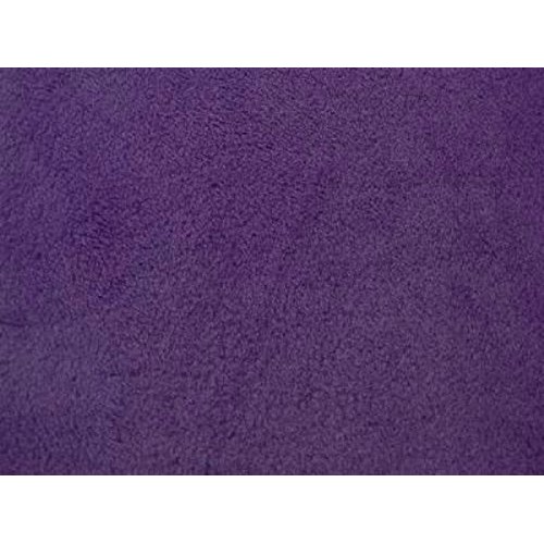 Solid Anti-Pill Polar Fleece; No-Sew Tie Blanket Fabric Dark Purple