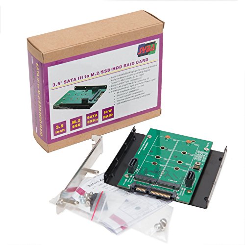Syba SY-ADA40102 3.5 SATAIII to M.2 SSD RAID Adapter Green