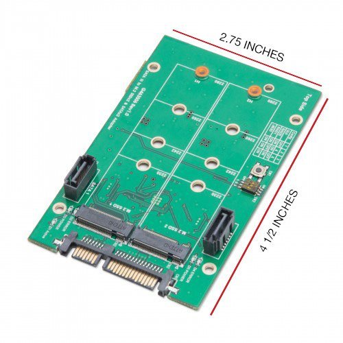 Syba SY-ADA40102 3.5 SATAIII to M.2 SSD RAID Adapter Green