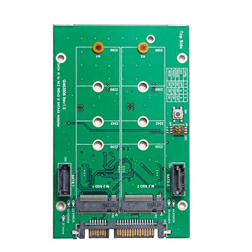 Syba SY-ADA40102 3.5 SATAIII to M.2 SSD RAID Adapter Green