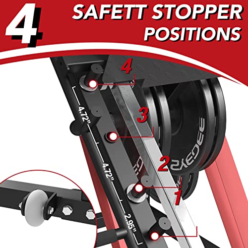 syedee Leg Press Machine with Calf Block, Adjustable Leg Machine w...