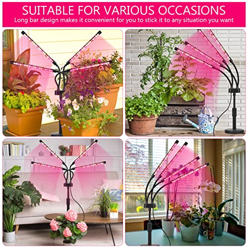 Grow Lights for Indoor Plants, Four Head LED Grow Light with Full ...