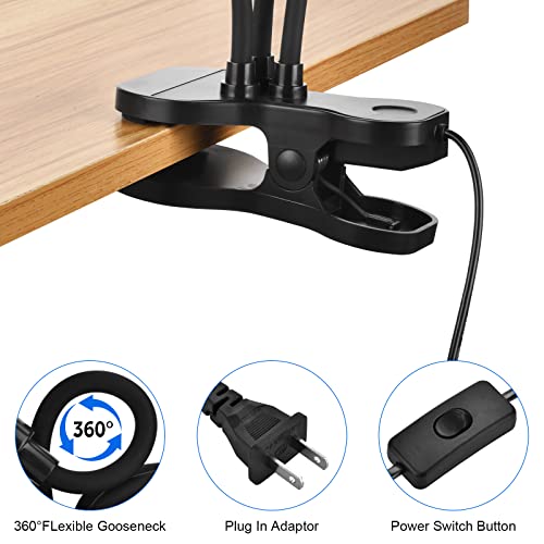 SYEIORAOM Grow Lights for Indoor Plants, 3 Head Desk Clip Full Spe...