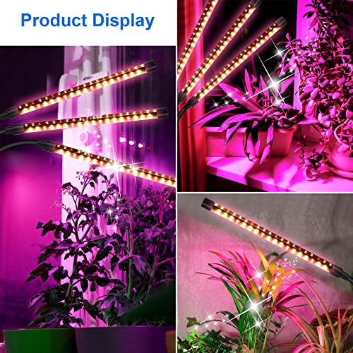 SYEIORAOM Grow Lights for Indoor Plants, 3 Head Desk Clip Full Spe...