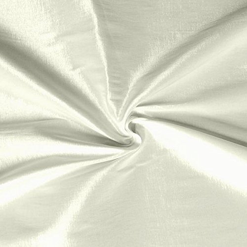 Medium/Light Weight Stretch Taffeta Fabric by The Yard White ST-29