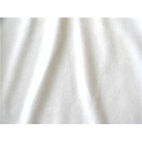 SyFabrics alova Suede Cloth Fabric 58 inches Wide White