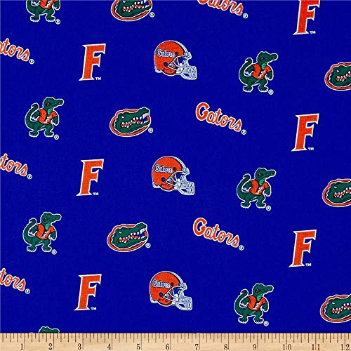 Sykel Enterprises Collegiate Cotton Broadcloth Florida Fabric by T...