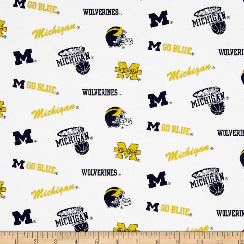 Sykel Enterprises Collegiate Cotton Broadcloth University of Michi...