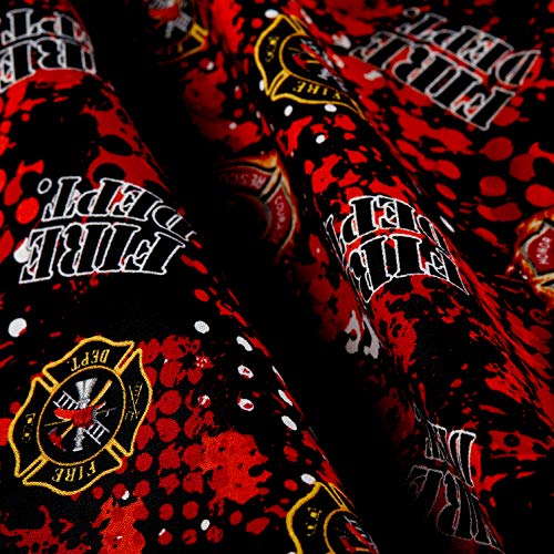 Sykel Enterprises Firefighter Abstract Geo Logo Fabric Multi Fabri...