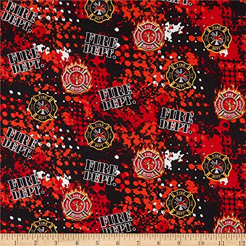 Sykel Enterprises Firefighter Abstract Geo Logo Fabric Multi Fabri...