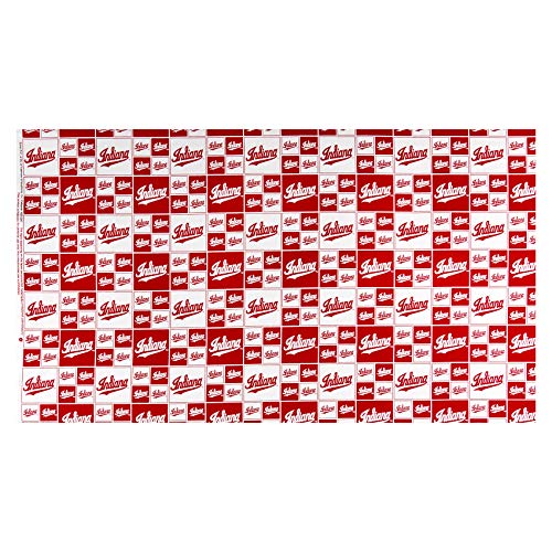 Sykel Enterprises NCAA Indiana Box All Over Cotton Broadcloth Red/...