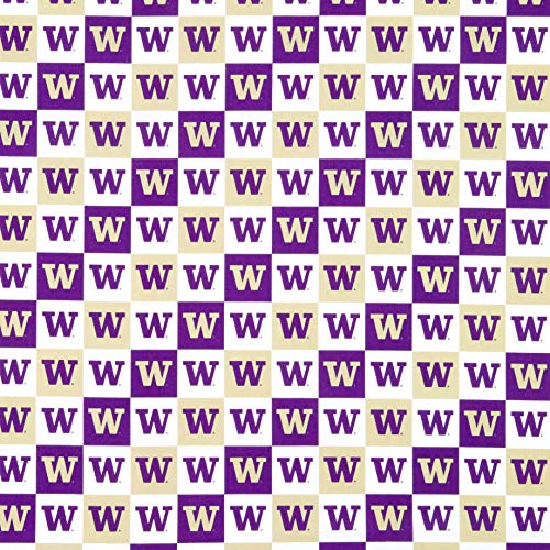 Sykel Enterprises NCAA Washington Collegiate Check Multi, Fabric b...