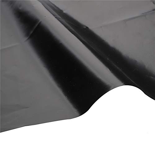 SYLOTS HDPE Rubber Pond Liner, 6.5 x 9.8 feet Pre Cut Black Pond L...