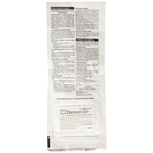 Demon WP Insecticide 2 Envelopes Containing 4 Water-Soluble 9.5 Gr...