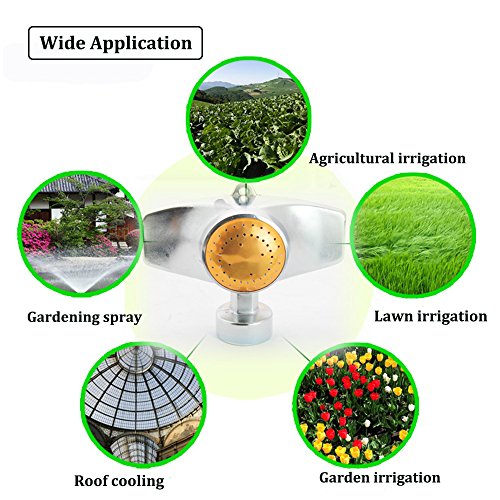 SYOOY Metal Circular Spot Sprinkler 360 Degree Sprinkler for Small...
