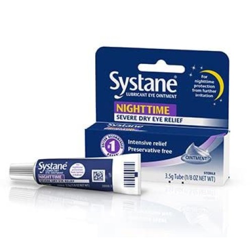 Systane Nighttime Lubricant Eye Ointment 3.5g Tube