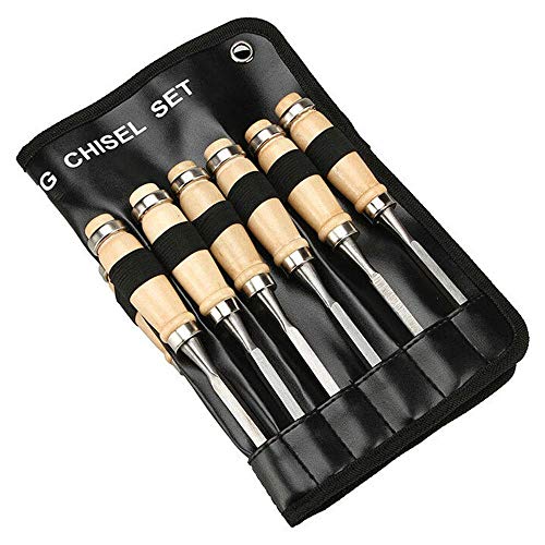 12Pcs Professional Wood Carving Chisel Set with Carrying Case for ...