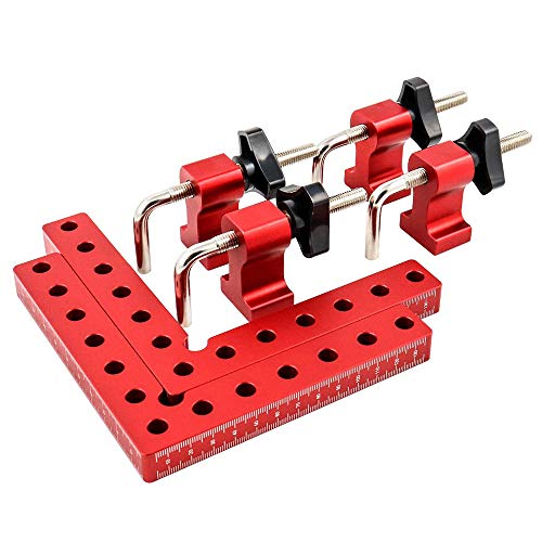 90 Degrees Positioning Squares,5.5 Inch Right Angle Clamp with 2 C...
