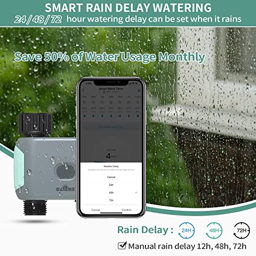 Sprinkler Timer WiFi Water Timer, Smart Garden Hose Faucet Timer, ...