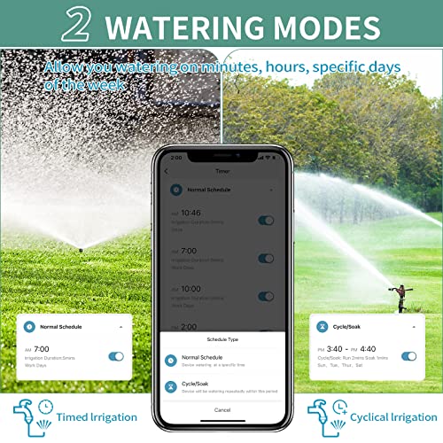 Sprinkler Timer WiFi Water Timer, Smart Garden Hose Faucet Timer, ...
