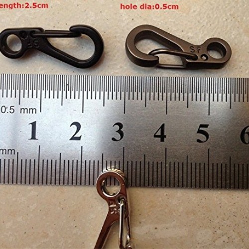 SZHOWORLD 10PCS/LOT Mini SF Spring Backpack Clasps Climbing Carabi...