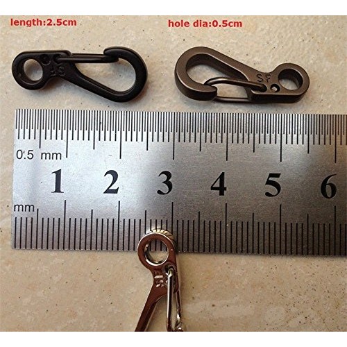 SZHOWORLD 10PCS/LOT Mini SF Spring Backpack Clasps Climbing Carabi...