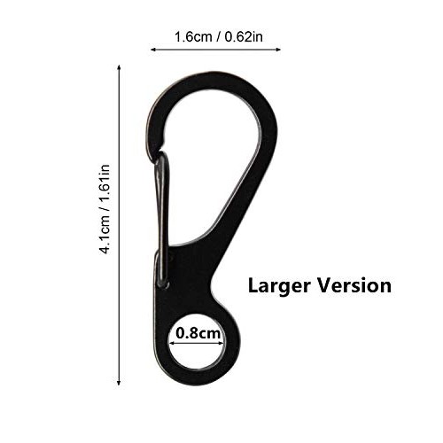 SZHOWORLD 10PCS/LOT Mini SF Spring Backpack Clasps Climbing Carabi...
