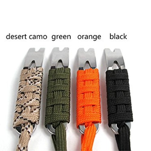 SZHOWORLD 4PCS Manual Paracord System of Multi-Purpose Stainless S...