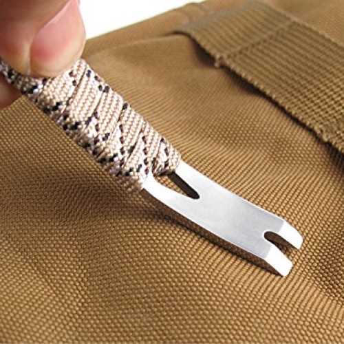 SZHOWORLD 4PCS Manual Paracord System of Multi-Purpose Stainless S...
