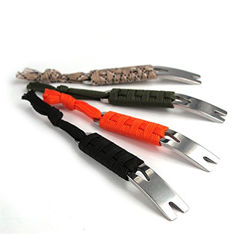 SZHOWORLD 4PCS Manual Paracord System of Multi-Purpose Stainless S...
