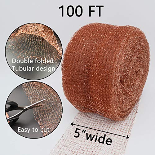 Copper Mesh 5 X 100 Feet, 5 Pack Stainless Steel Wire Mesh