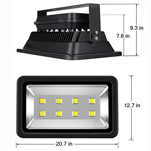 SZPIOSTAR 400W Outdoor LED Flood Light, Daylight White 6000K, Supe...